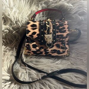 ALDO Leopard Print Women's crossbody bag Baro top handle long strap Satchel bag